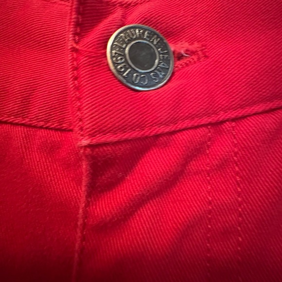 Ralph Lauren denim red jeans, 100% cotton women’s size 6. - Picture 4 of 10